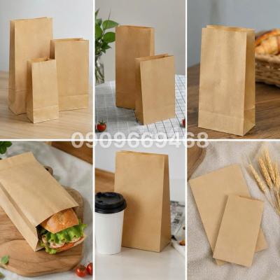 Túi Giấy Đáy Vuông Không Quai Đựng Thực Phẩm 2